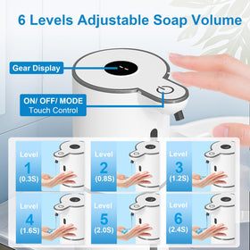 OHIFAST soap reservoir 380ml keeps a generous supply for family use