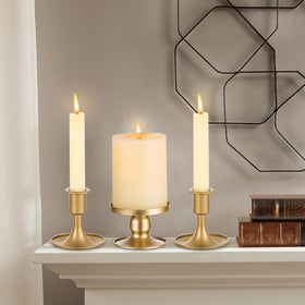 Ohmique Unity Candle Holder gold combined set on centerpiece display