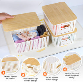 Ohmlove toy organizer basket ideal for kids' room organization