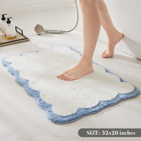 Ohocut anti-slip backing ensures stable footing on wet bathroom surfaces.