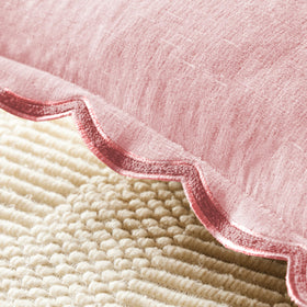 Ohocut pink pillow cover with hidden zipper for easy insertion.
