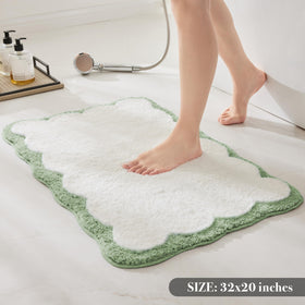 Ohocut spring-inspired mat suits modern, traditional, and eclectic bathrooms.