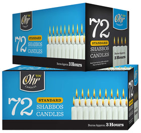OHR CANDLES bulk 72-count box highlighting bulk value and readiness