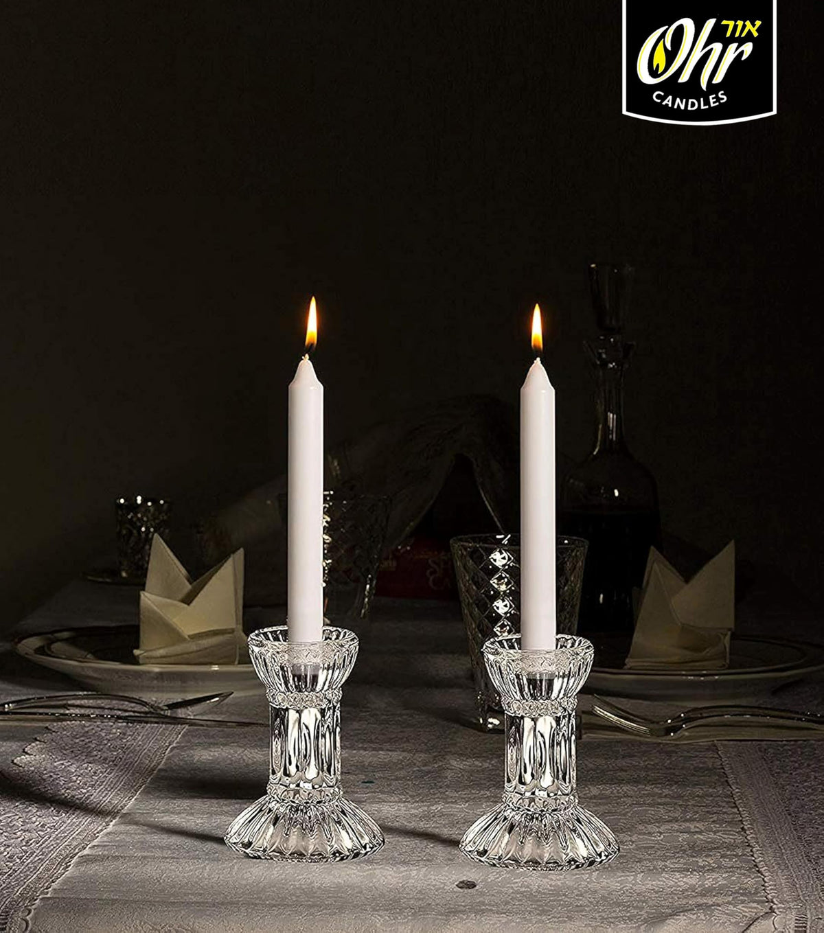 OHR CANDLES compatible candlestick fit for easy use at home