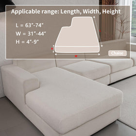OHSIO stretch-fit cushion cover helps cushions stay neatly wrapped for daily use.