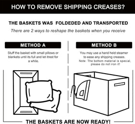 OIAHOMY 16x12x10 inch basket fits shelves and closets.