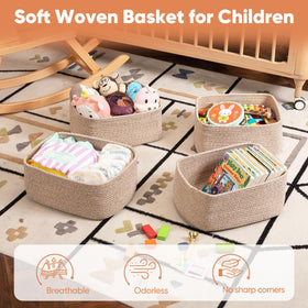 OIAHOMY storage basket in living room for tidy clutter reduction