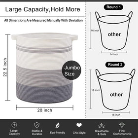 Soft, collapsible hamper stands up for easy access and storage.