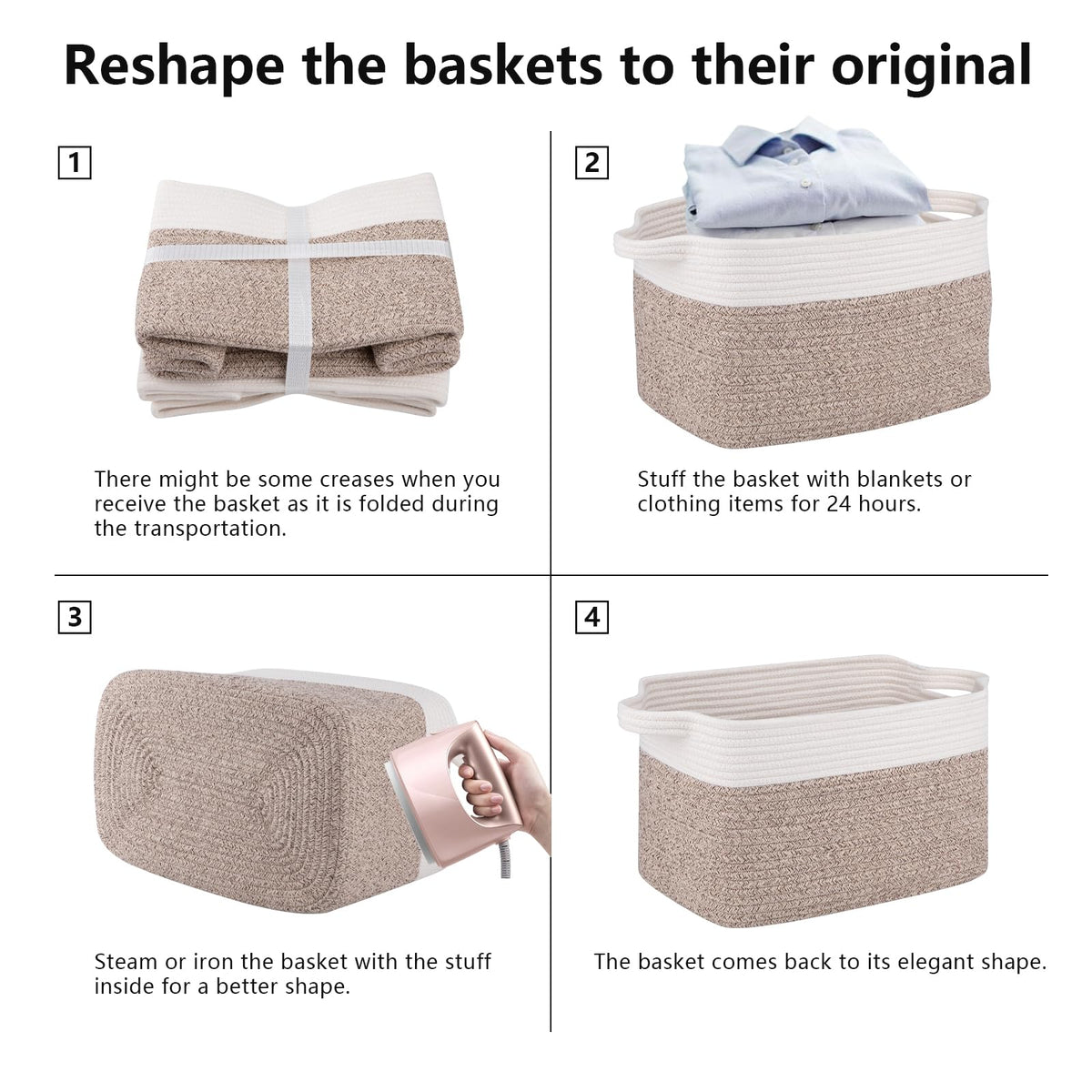 OIAHOMY collapsible storage bin saves space when not in use.