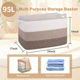 OIAHOMY foldable storage basket showcases space-saving option for nursery and laundry.
