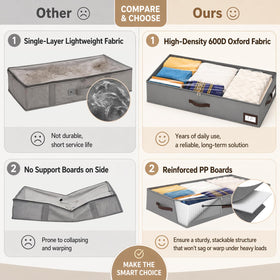 OIAHOMY neutral aesthetic storage blends with modern bedroom decor.