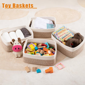 OIAHOMY shelf baskets fit on closets, making clutter easy to sort and access.