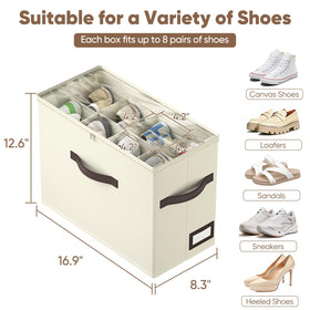 OIAHOMY dust-proof clear top protects footwear while keeping visibility.