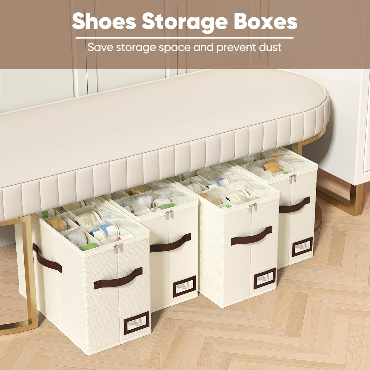 OIAHOMY interior with adjustable dividers for a tailored fit of sneakers and sandals.
