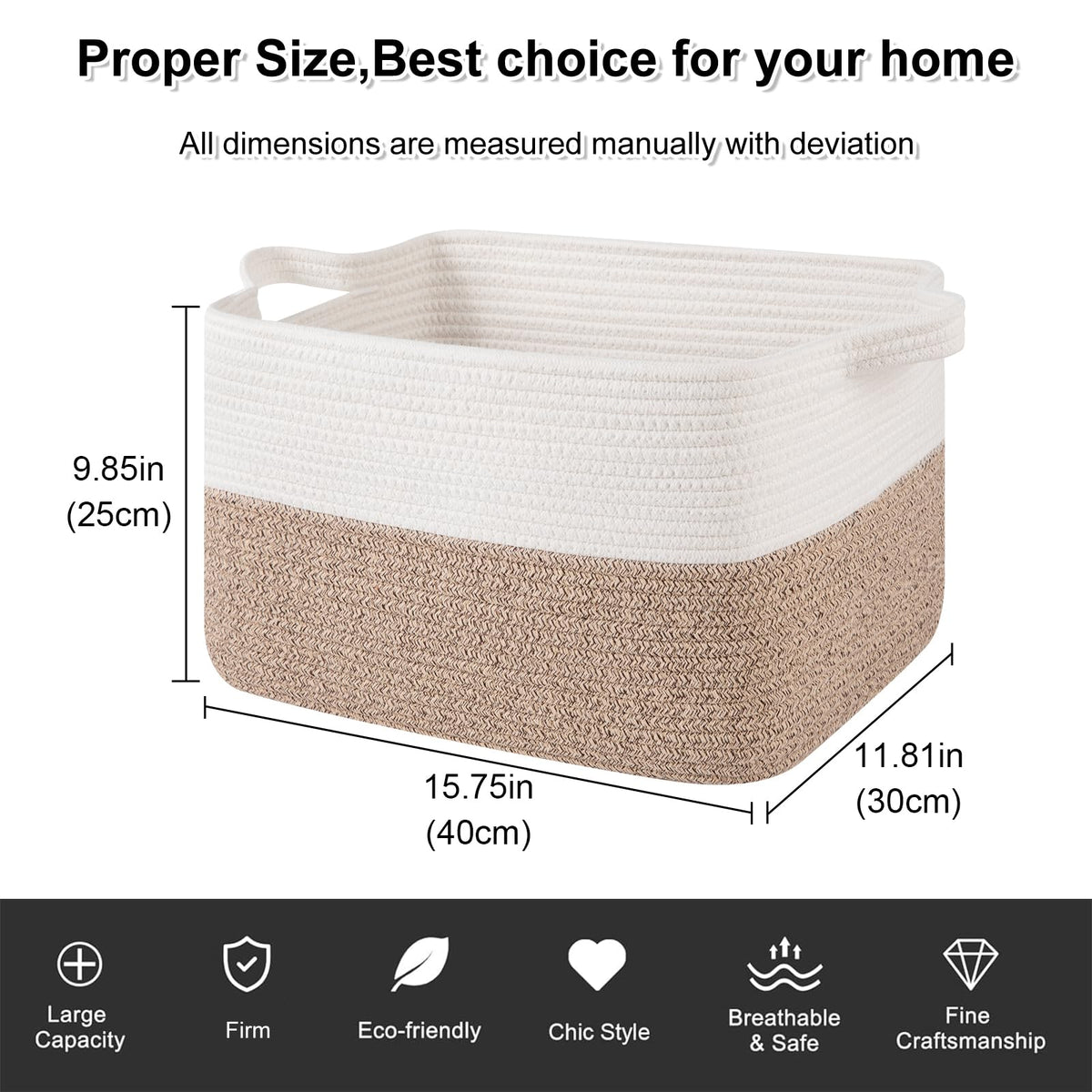 Soft cotton rope material protects floors during transport by OIAHOMY.