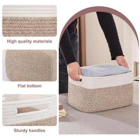 OIAHOMY storage baskets for shelves help sort books and toys neatly.