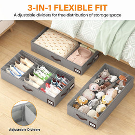 OIAHOMY slim profile fits under beds and sofas.