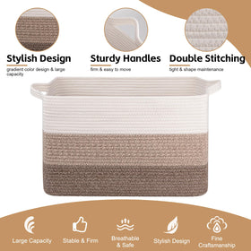OIAHOMY versatile basket for toys, blankets, and laundry