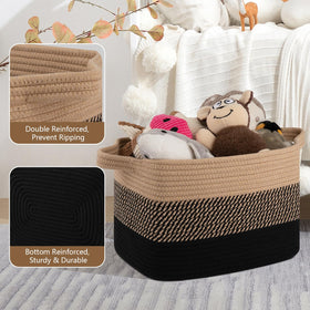 OIASKET woven decor basket suits nurseries and playrooms for tidy essentials.