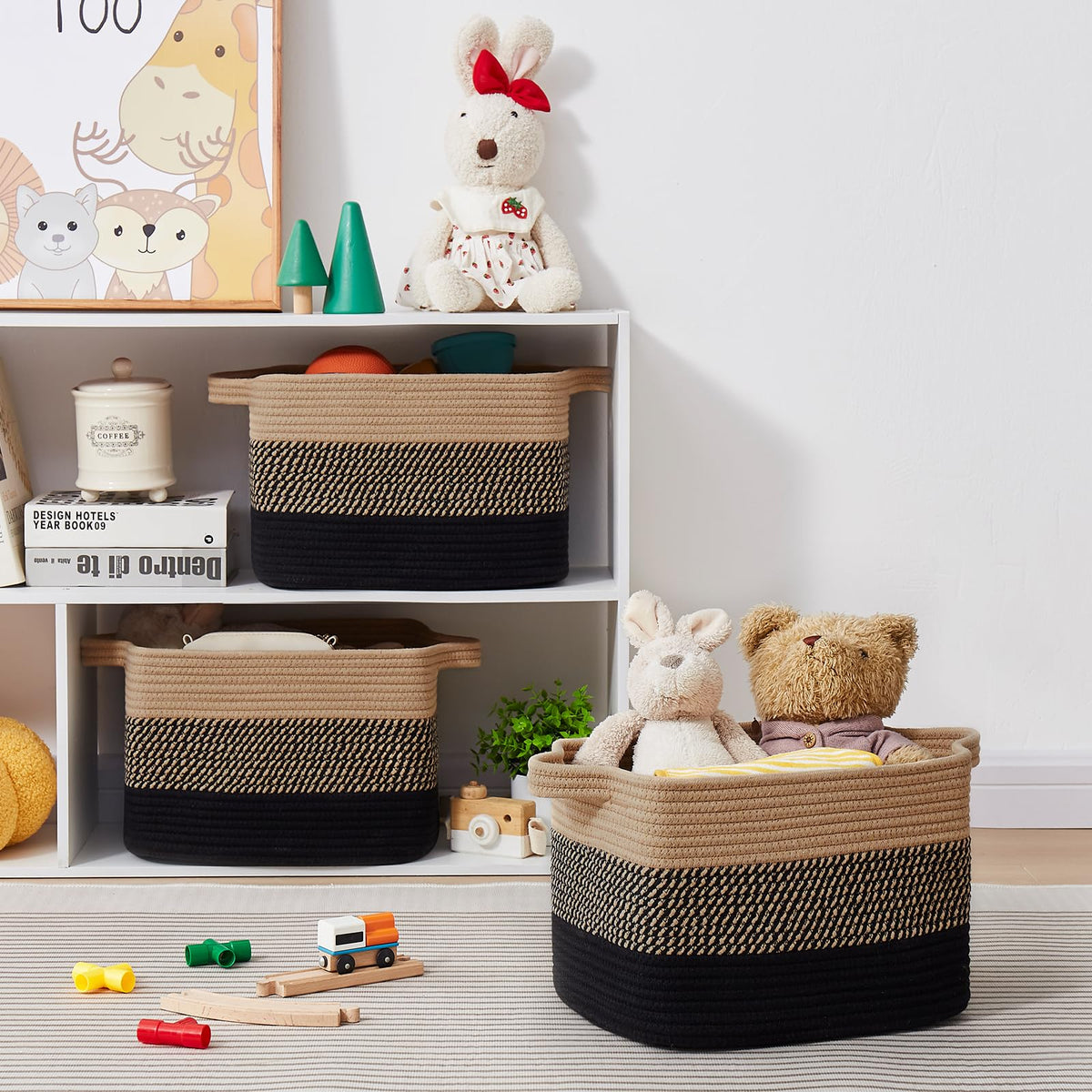 OIASKET child-friendly storage basket keeps toys within reach