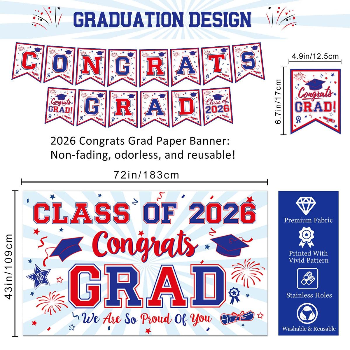 Oigco graduation backdrop creates a polished ceremony space
