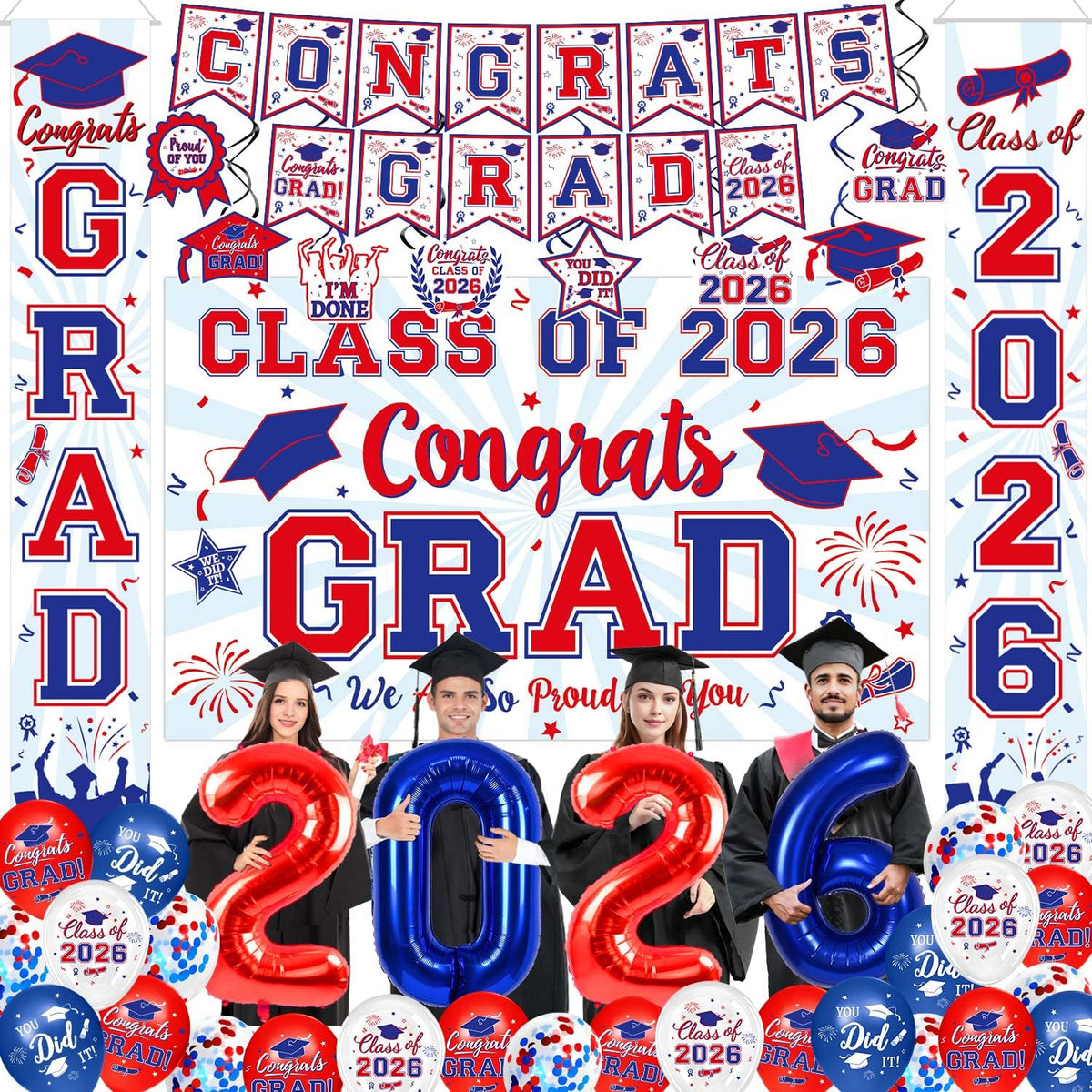 Oigco graduation banner 2026 brightens space for photos