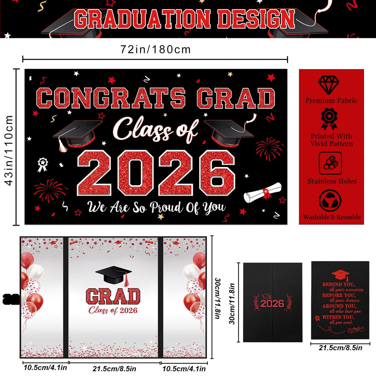 Oigco graduation guest book invites well-wishes and preserves memories.