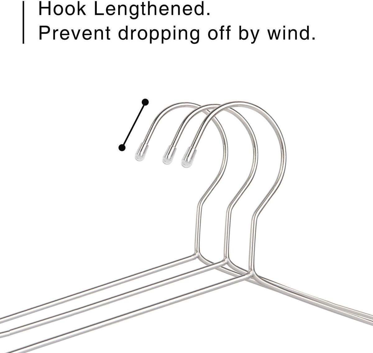 OIKA groove design hangers secure strappy tops and bras with built-in grooves