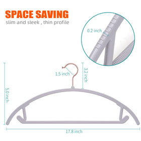 OIKA 11 lb capacity hanger supports heavy coats and garments
