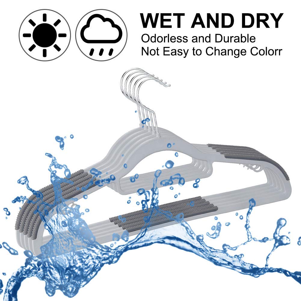 OIKA heavy-duty hangers support up to 11 lbs per hanger.