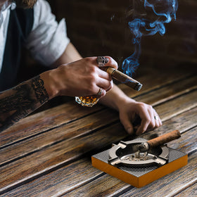 OILP modern design ashtray suitable for indoor and outdoor use.