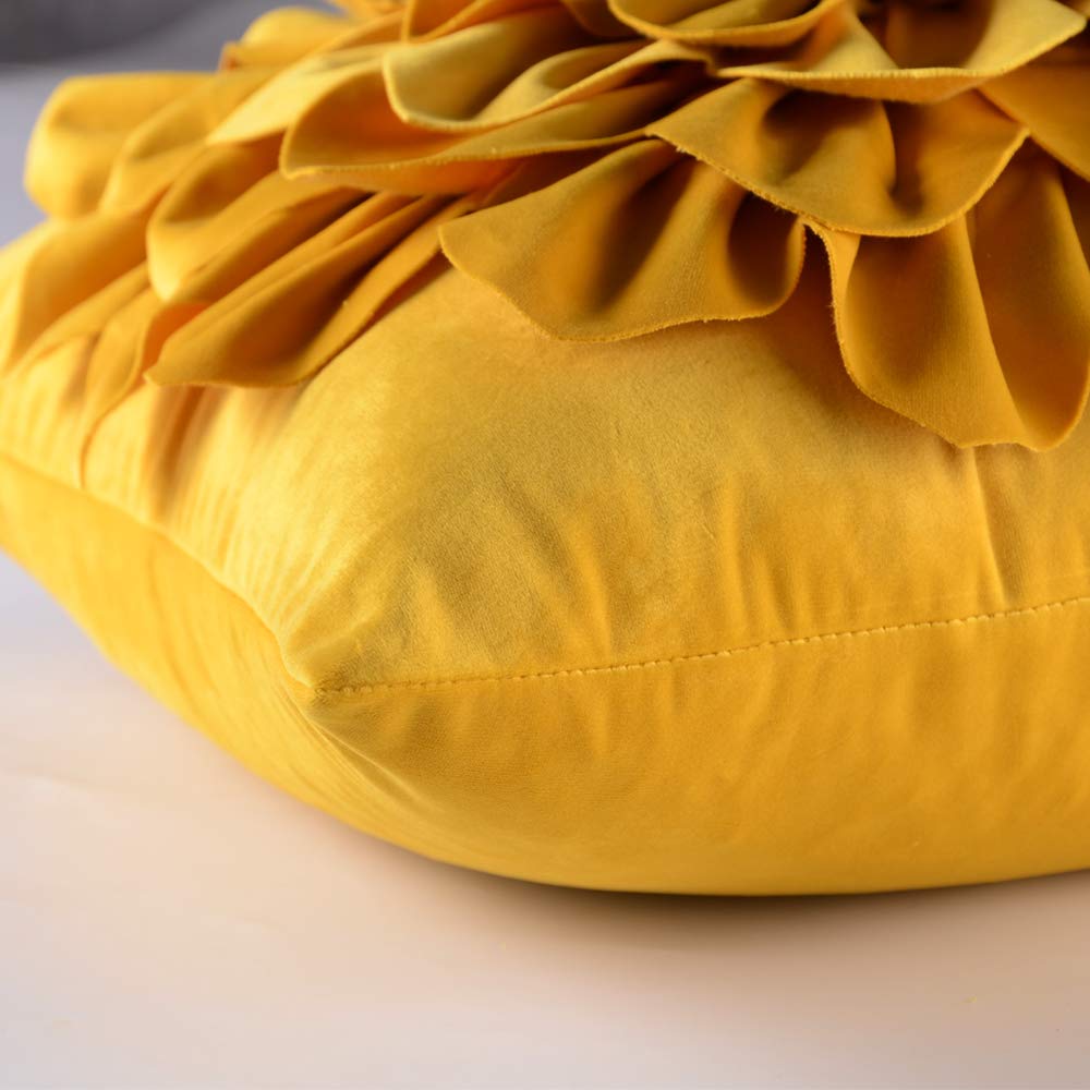 OiseauVoler 18x18 inch yellow cover fits most standard cushions