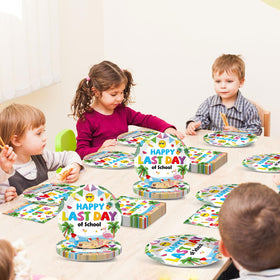 Oitnlaughter birthday party table setting supports easy serving and color coordination