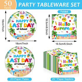 Oitnlaughter hello summer napkins in bright colors ideal for pool party hosting