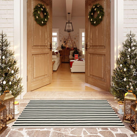 OJIA front porch decor rug; pairs with other mats for style.