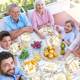 Ojustbeok disposable party tableware simplifies cleanup after farewell celebration
