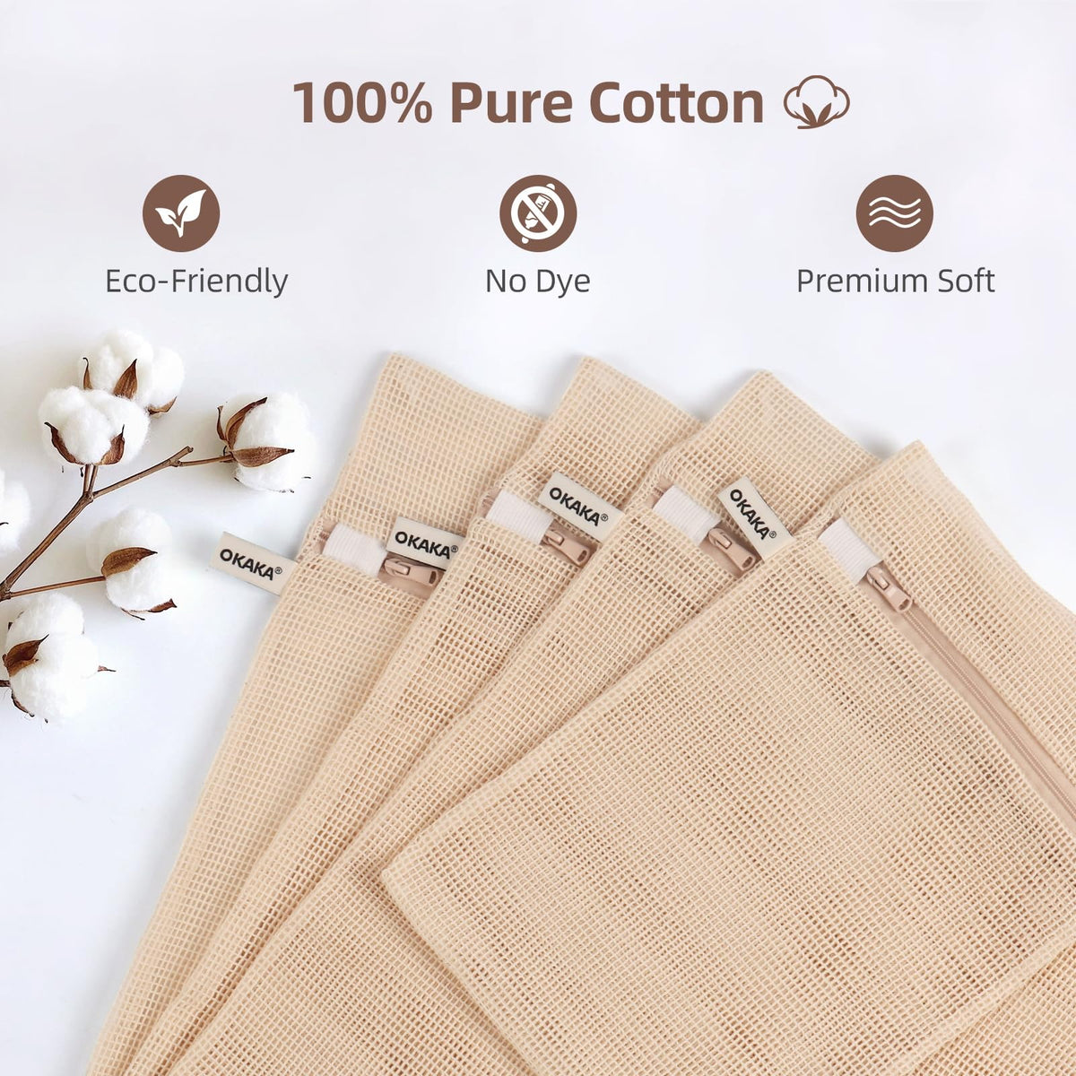 Different sizes included for versatile protection of lingerie, socks, and kids' clothing.