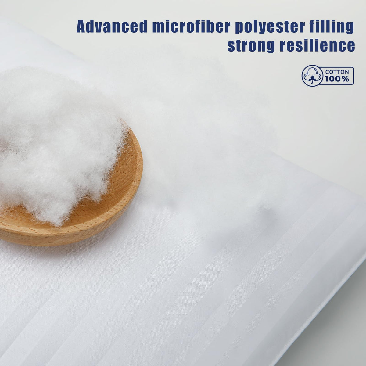 OKBA pillow insert with microfiber filling delivers soft yet supporting comfort