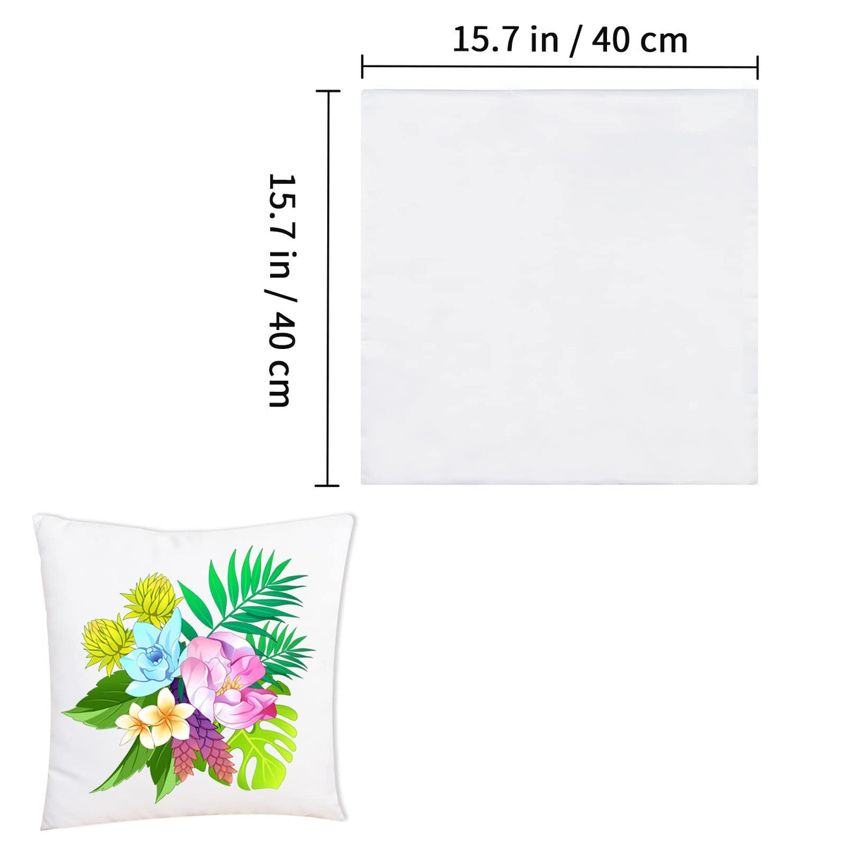 OKBA pillowcase with invisible zipper detail for clean, secure finishes.