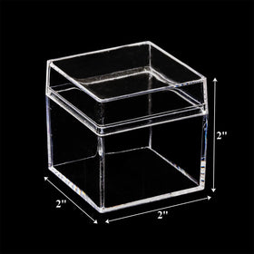 Okllen clear square box showcases candies with easy access.