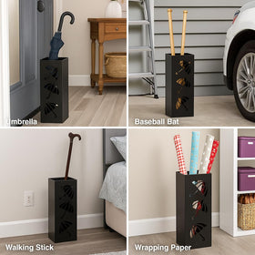Okllen entryway accessory keeps umbrellas dry and within easy reach.