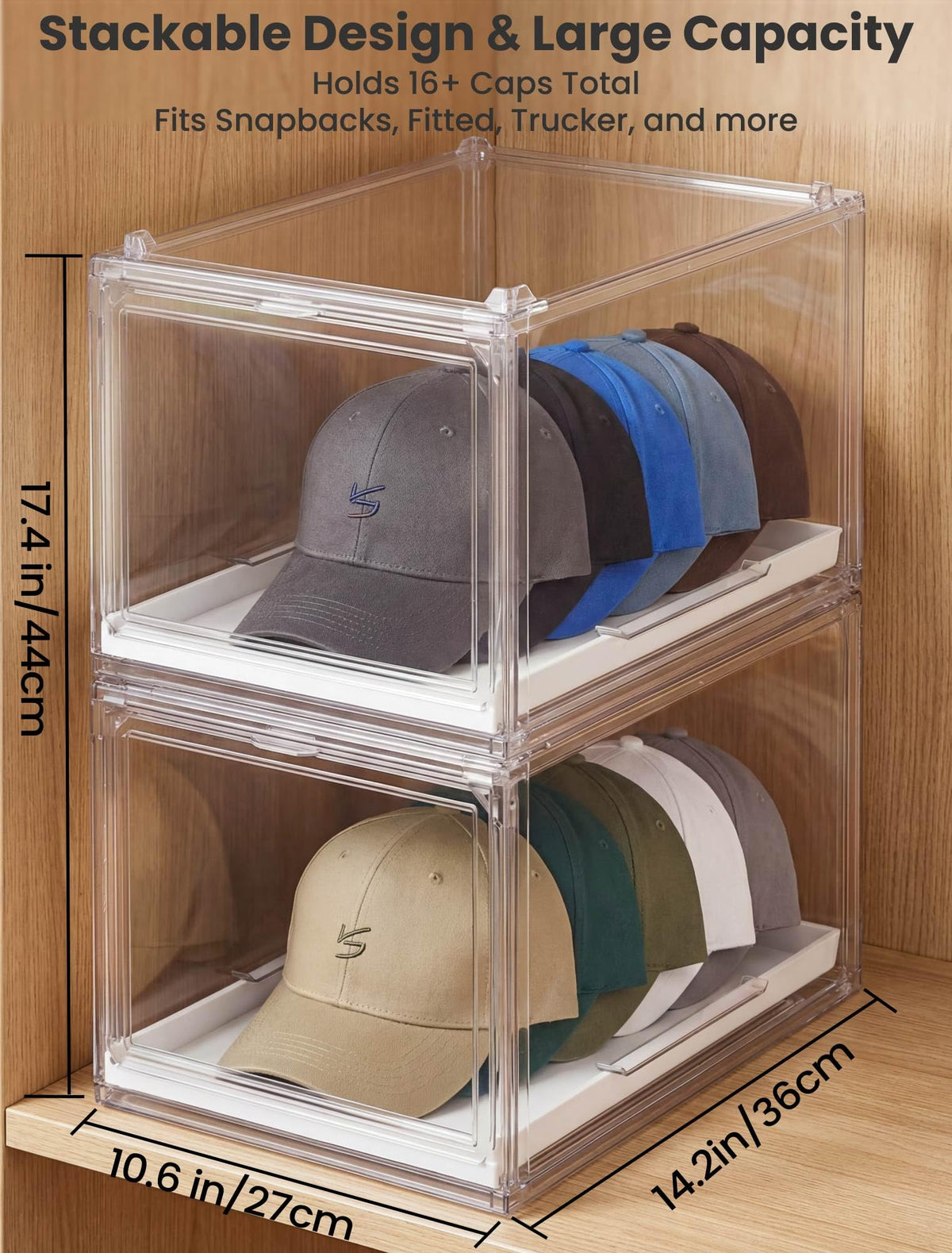 OKPOW slide-drawer demonstrates quick access to your favorite cap