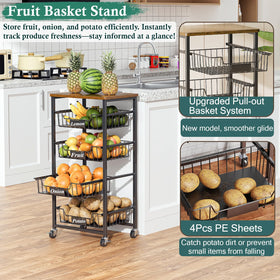 OKZEST 5-tier design maximizes counter space and storage.