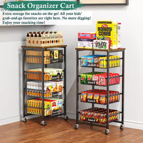 OKZEST kitchen cart on wheels for flexible kitchen layouts.