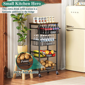OKZEST organizer with DIY chalk labels for quick labeling.
