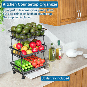 OKZEST slide-out bottom tray catches dirt and peels for easier cleaning
