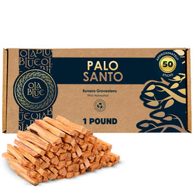 OLA BLUE Palo Santo bulk sticks ready for cleansing rituals and meditation spaces.