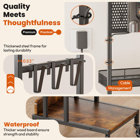 Space-saving corner design fits tight spots in any room