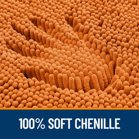 OLANLY absorbent bath mat dries feet quickly, keeping floors clean.