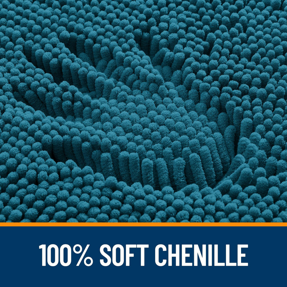 OLANLY absorbent rug highlights dense chenille that soaks up water efficiently.